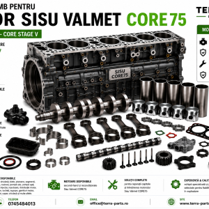 Piese motor Sisu Valmet CORE75 7.5L Stage V pentru tractoare Fendt 700 Vario Gen7.