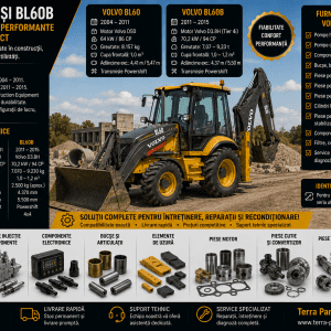 Piese pentru buldoexcavatoare Volvo BL60 și BL60B