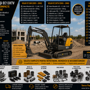 Piese pentru miniexcavatoare Volvo EC13XR și EC13XTV