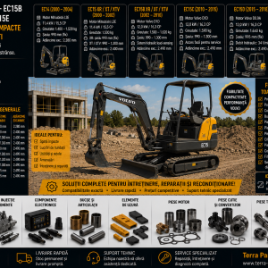 Piese miniexcavatoare Volvo EC14 EC15 EC15B EC15C EC15D și EC15E