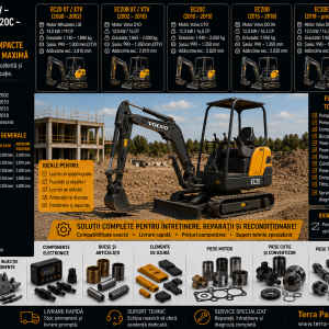 Piese miniexcavatoare Volvo EC20 XT XTV EC20B EC20C EC20D și EC20E