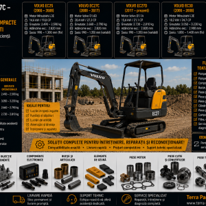 Piese miniexcavatoare Volvo EC25 EC27C EC27D și EC30