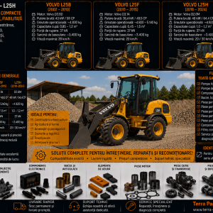 Piese pentru încărcătoare frontale Volvo L25B L25F și L25H