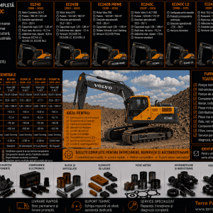 Piese excavator Volvo EC240 EC240B și EC240C pentru reparații și service