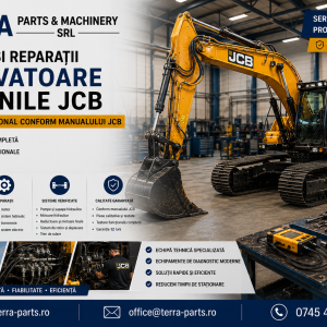 Diagnosticare excavator pe șenile JCB cu garanție 12 luni