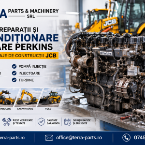 Service și recondiționare motor Perkins pentru utilaje JCB