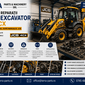 Service și reparații profesionale pentru buldoexcavator JCB 4CX