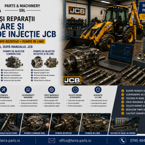 Diagnoză și reparații injectoare și pompe de injecție pentru utilaje JCB