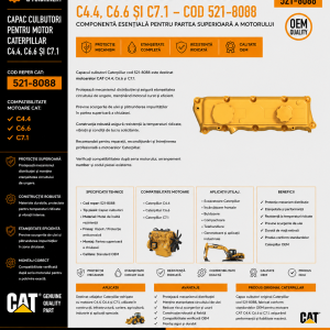 Capac motor Caterpillar C4.4 cod reper CAT 521-8088