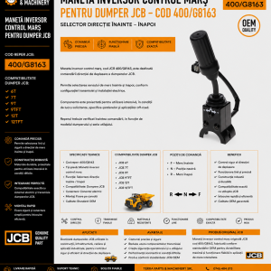 Manetă înainte înapoi pentru transmisie dumper JCB