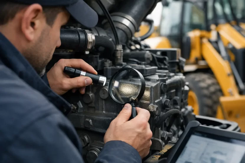 Cum verifici seria motorului utilajului corect