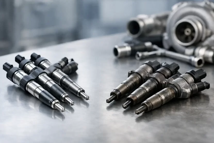 Injectoare noi versus recondiționate diesel