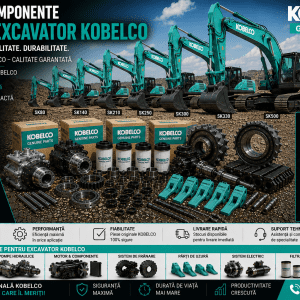 Piese excavator pe șenile Kobelco pentru motor și sistem hidraulic