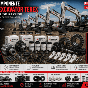 Piese excavator pe șenile Terex pentru motor și sistem hidraulic