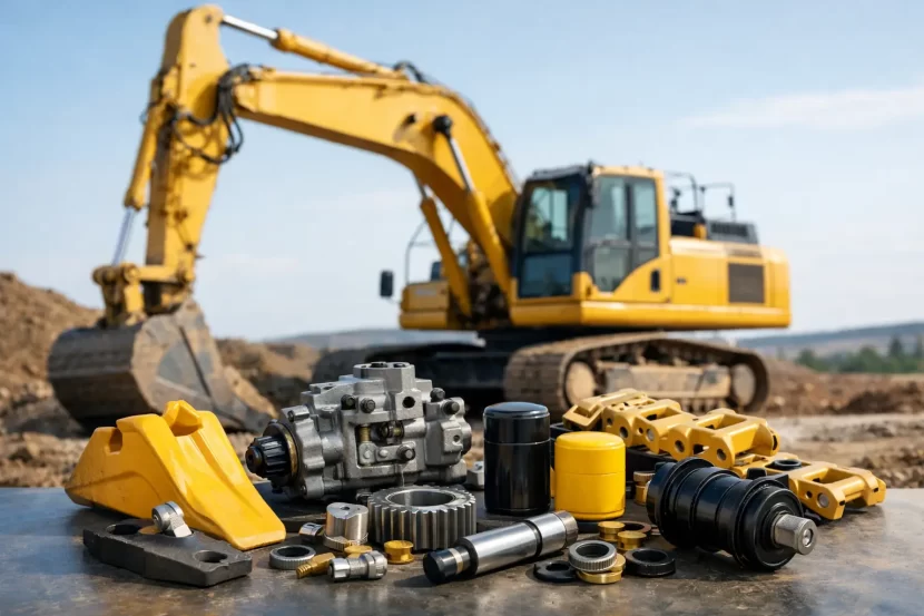 Piese excavator Komatsu pentru timp redus