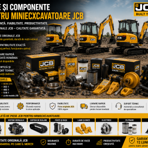 Piese miniexcavator JCB pentru motor, hidraulică și cale de rulare