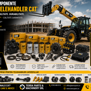 Piese Telehandler Caterpillar CAT pentru motor, transmisie și hidraulică