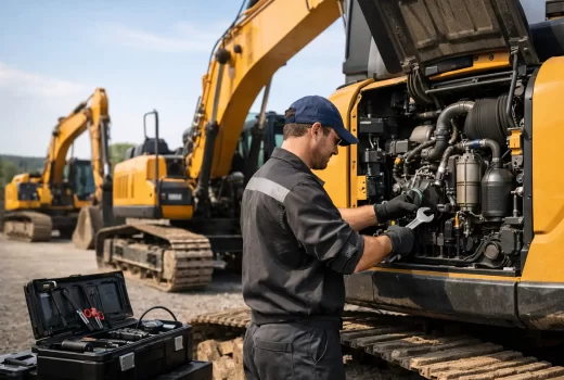 Service excavatoare pentru timp redus de oprire