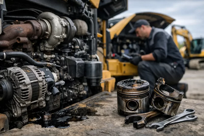 Top defecțiuni la motoare de utilaje diesel
