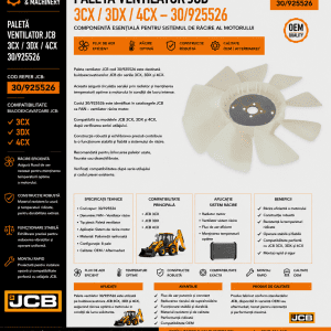 Ventilator motor JCB 3DX cod reper 30/925526