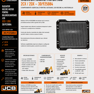 Radiator răcire motor JCB 2DX cod reper 30/925884