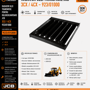 Răcitor transmisie JCB 4CX cod reper 923/01000
