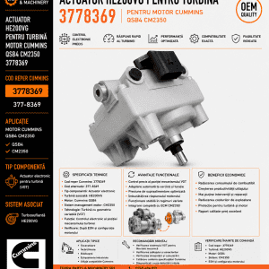 Actuator VGT HE200VG pentru motor Cummins QSB4 CM2350