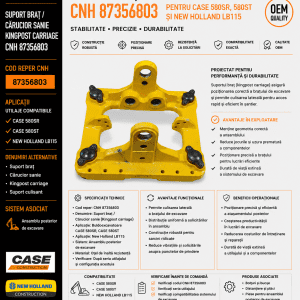 Cărucior sanie CASE 580ST cod CNH 87356803