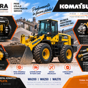 Piese încărcător frontal Komatsu WA200 pentru motor, hidraulică, transmisie și punți