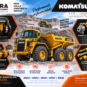 Piese dumper articulat Komatsu AFE42 AFE43 pentru motor, hidraulică, transmisie și axe