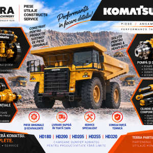 Piese dumper Komatsu HD180 HD200 pentru motor, hidraulică, transmisie și axe