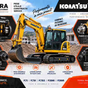 Piese excavator Komatsu PC70 PC75R pentru motor, pompă hidraulică, hidromotoare și reductoare finale
