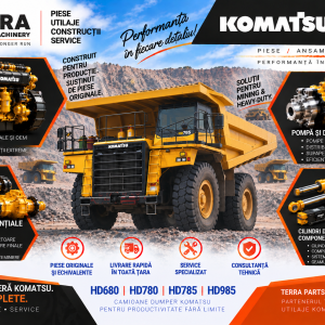 Piese dumper Komatsu HD680 HD780 pentru motor, hidraulică, transmisie și axe