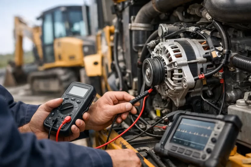 Testare alternator utilaj fără demontare în 7 pași