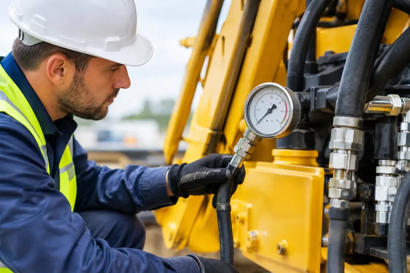 Cum verifici presiunea hidraulică la utilaje